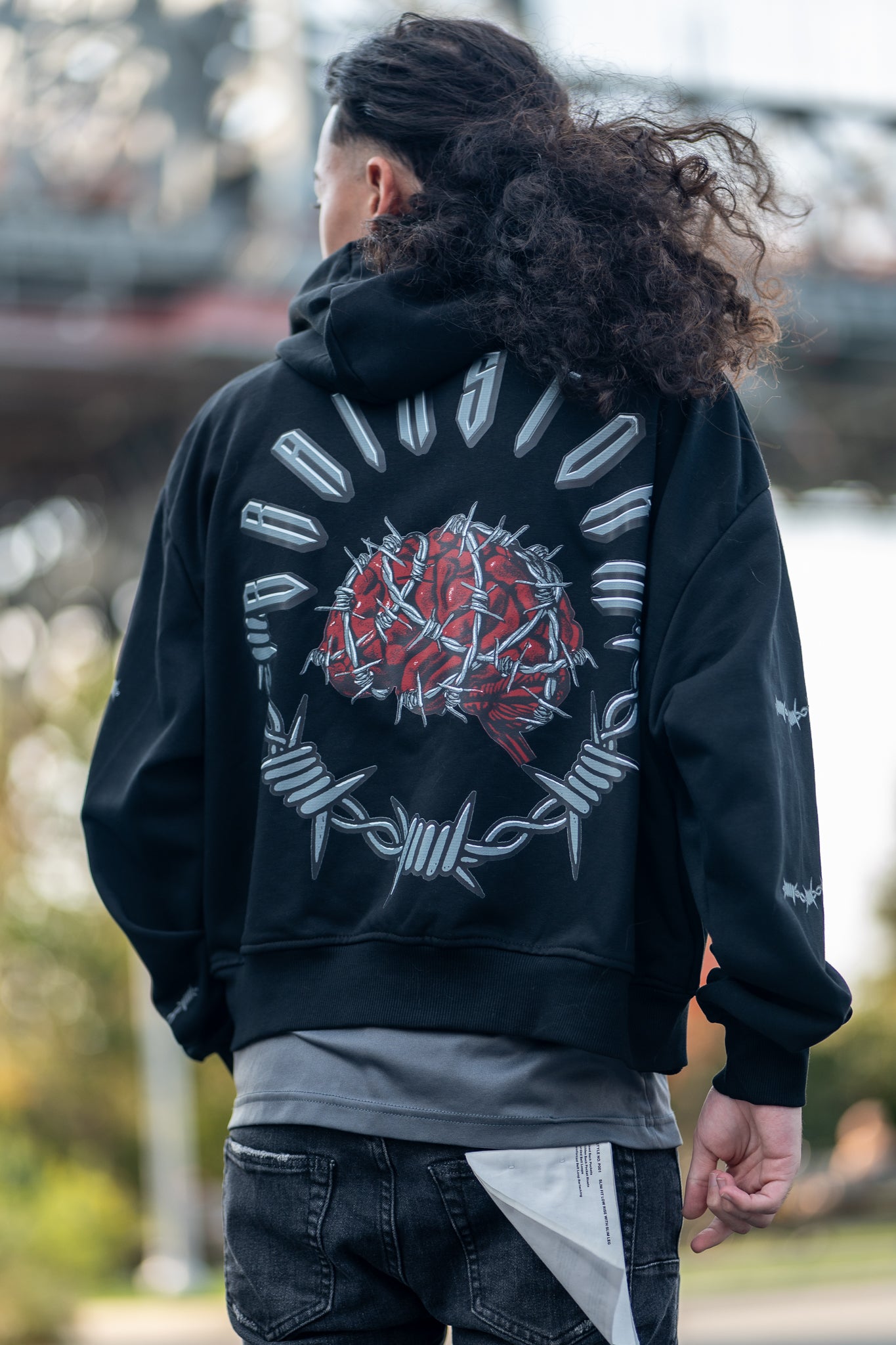 BRAINSTORM CROPPED HOODIE